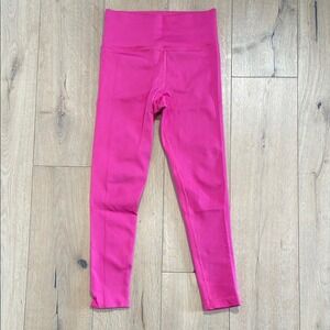 Women's Hot Pink Ribbed Leggings